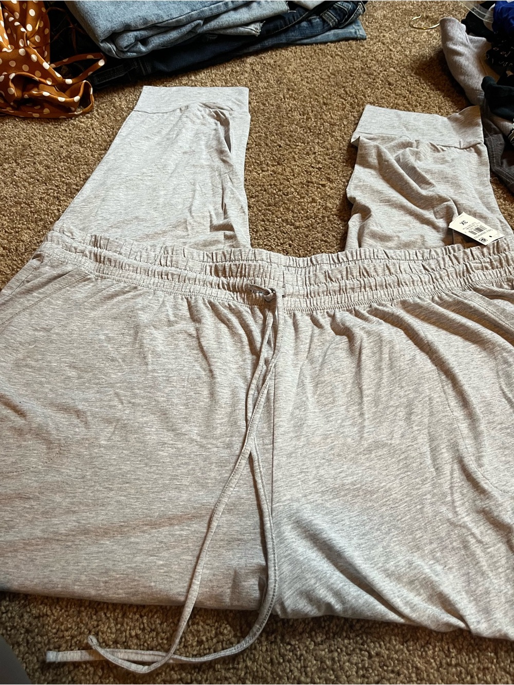 State of day  Light Gray Lounge Jogger Pants 3x new